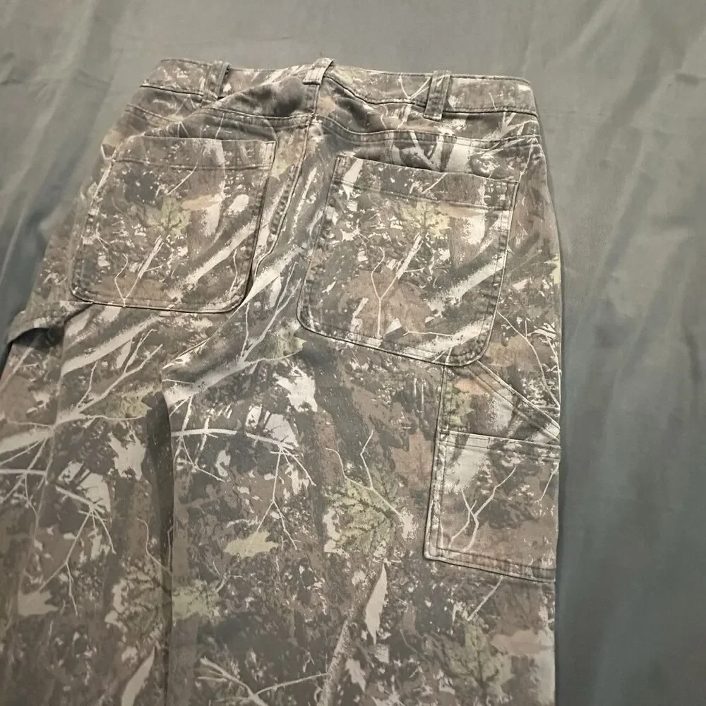 Abercrombie & Fitch Baggy Carpenter Pants Mens 30x30 Camo Workwear Utility Y2K
